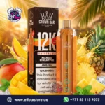Al Fakher Crown Bar 12K Crystal V2 MANGO PINEAPPLE Disposable Vape in Dubai UAE