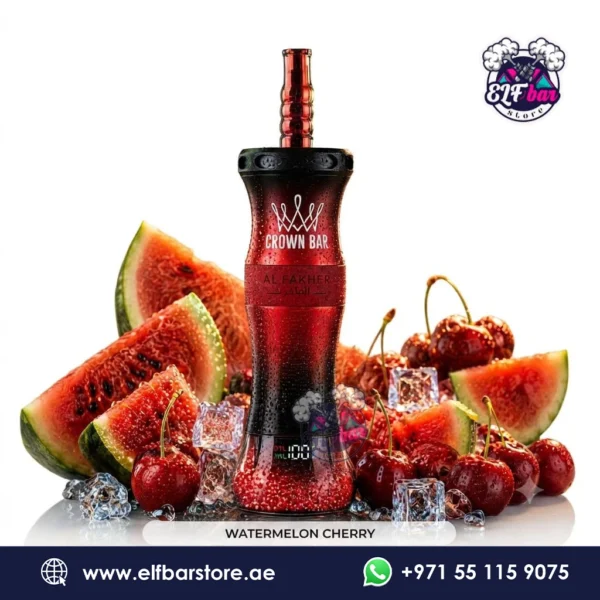 Al Fakher E-hose x Crown Bar 60000 Puffs Watermelon Cherry in Sharjah UAE