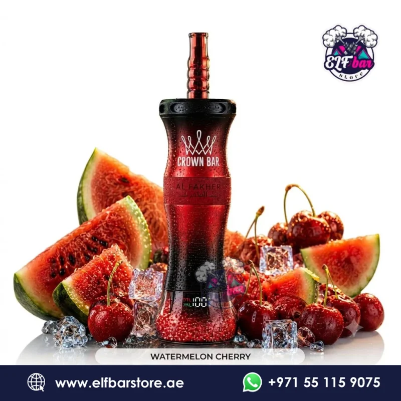 Al Fakher E-hose x Crown Bar 60000 Puffs Watermelon Cherry in Sharjah UAE