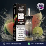 Al Fakher Crown Bar E Hose X 60000 Puffs Watermelon Lime in Dubai