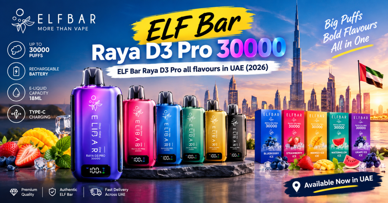 ELF Bar Raya D3 Pro all flavours in UAE