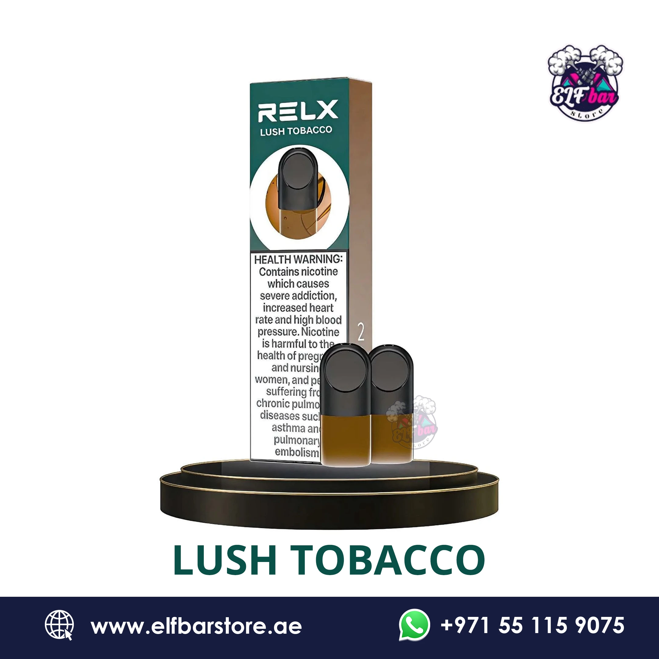 Relx Pod Pro Lush Tobacco 18mg in Dubai UAE