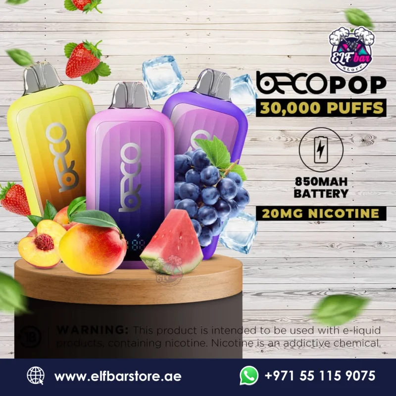 Beco Pop 30000 Puffs 20mg Disposable Vape in UAE