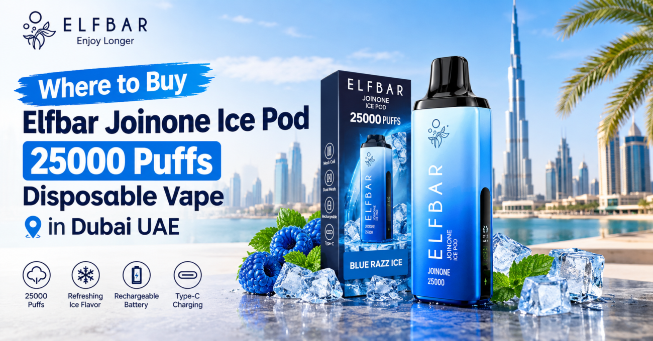 Where to Buy Elfbar Joinone Ice Pod 25000 Puffs Disposable Vape in Dubai UAE