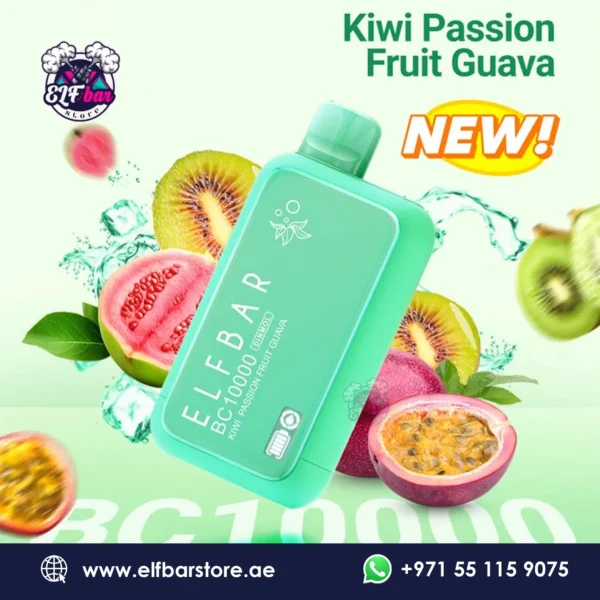 ELF BAR BC 10000 Puffs Kiwi Passion Fruit Guava in Dubai UAE