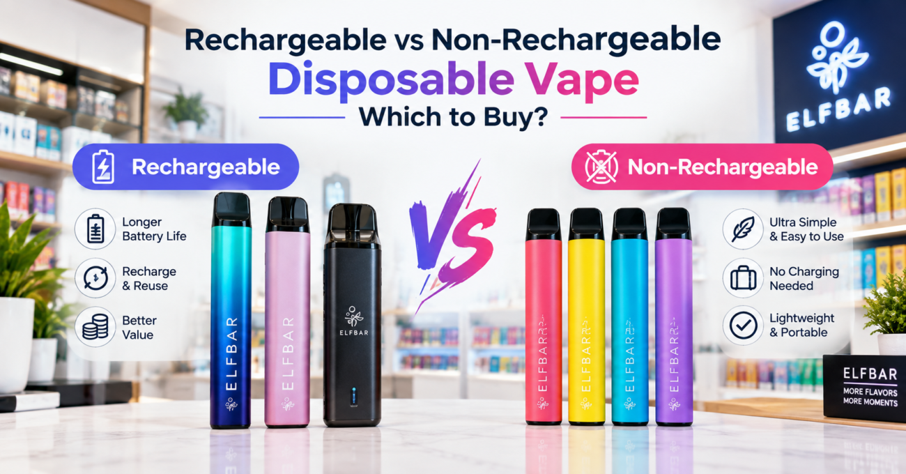 rechargeable vs non-rechargeable disposable vape — which to buy