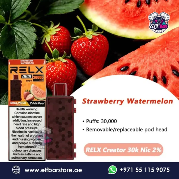 Relx Creator 30k Puffs Strawberry Watermelon in Dubai UAE